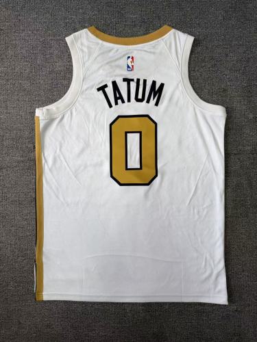 25-26 Boston Celtics TATUM #0 White City Edition Top Quality Hot Pressing NBA Jersey