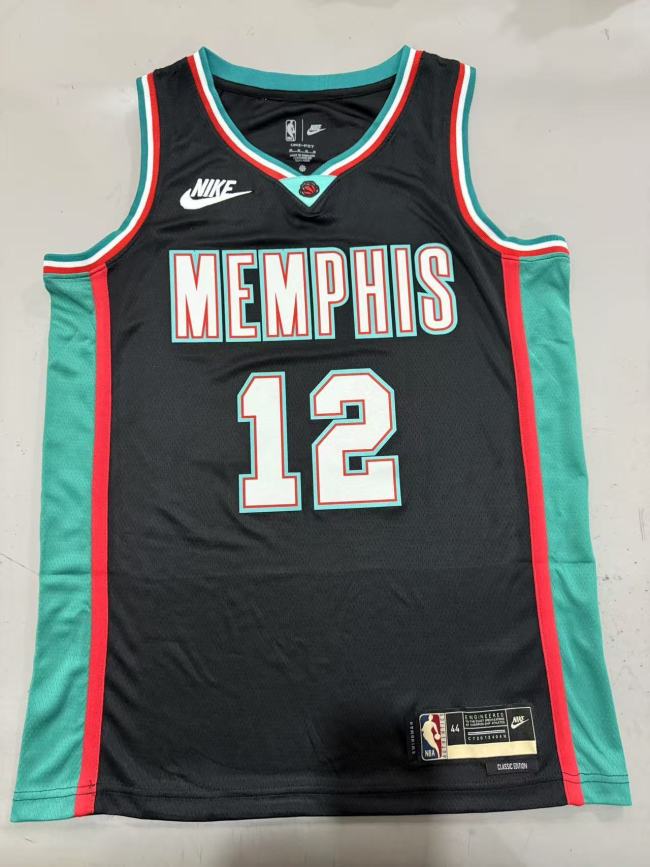 25-26  Grizzlies MORANT #12 Top Quality Hot Pressing NBA Jersey