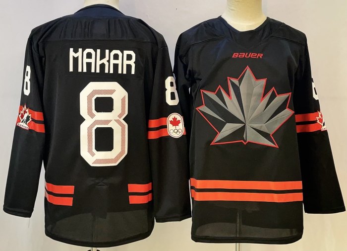 2026 Team Canada Olympics Hockey Black New Pattern Jersey