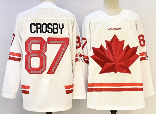 2026 Team Canada Olympics Hockey White New Pattern Jersey