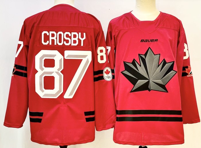 2026 Team Canada Olympics Hockey Red New Pattern Jersey