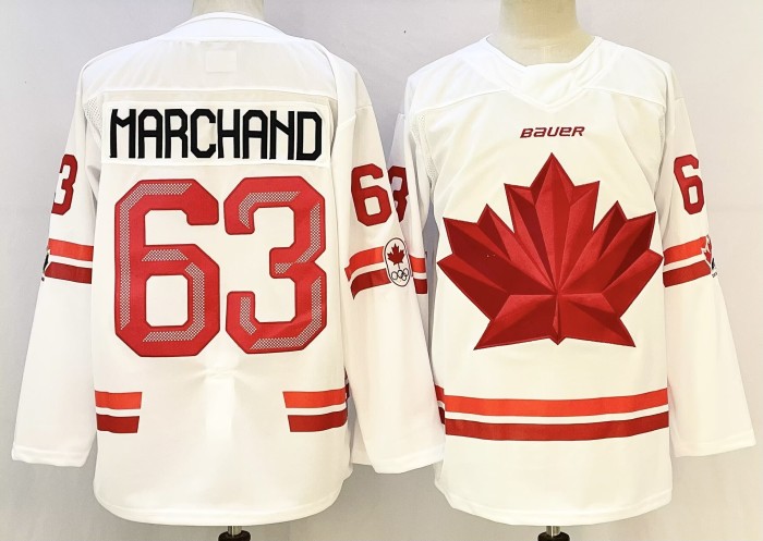 2026 Team Canada Olympics Hockey White New Pattern Jersey