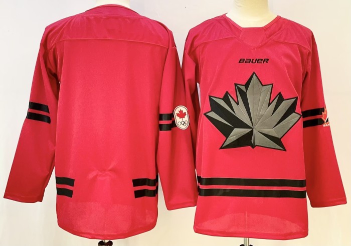 2026 Team Canada Olympics Hockey Red New Pattern Jersey