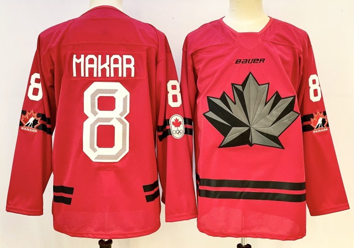 2026 Team Canada Olympics Hockey Red New Pattern Jersey