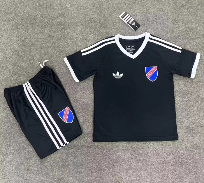 25-26 Colo-Colo 100th Anniversary Black Kids Soccer Jersey*蓝队标