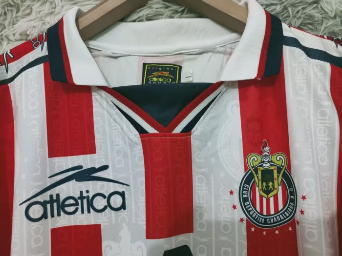 1997-1998 Chivas Home Long Sleeve Retro Soccer Jersey