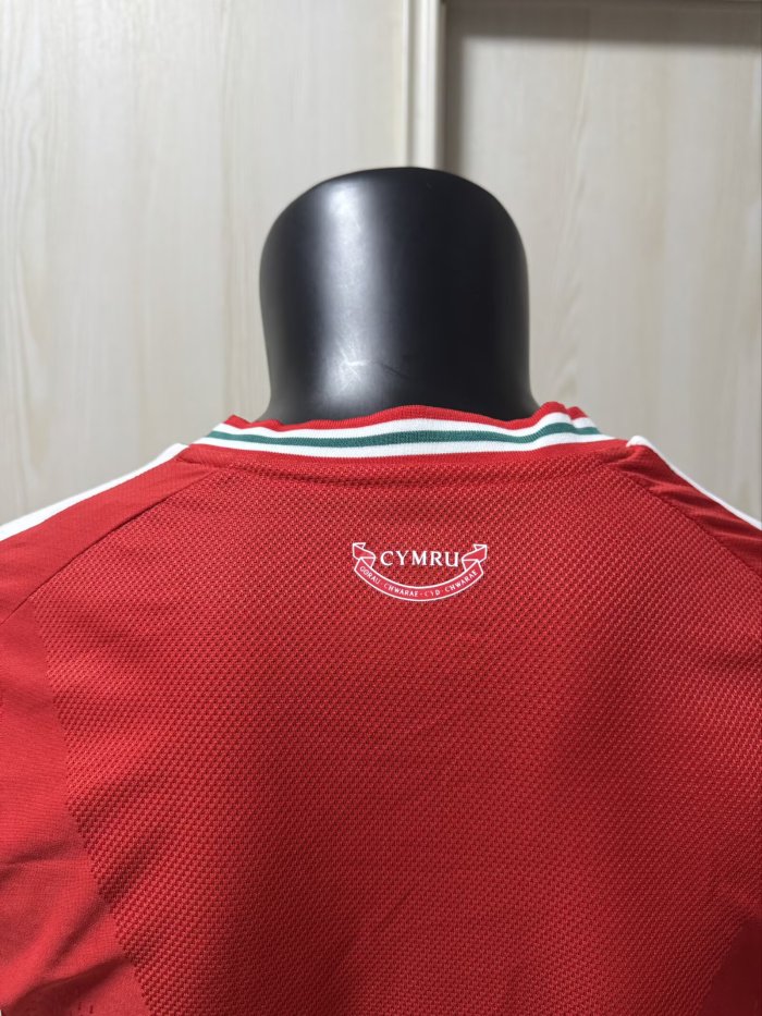 2026 Wales Home Player Version Soccer Jersey
