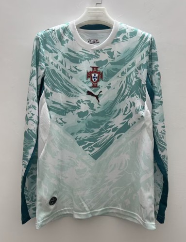 2026 Portugal Away Long Sleeve Fans Soccer Jersey（长袖）
