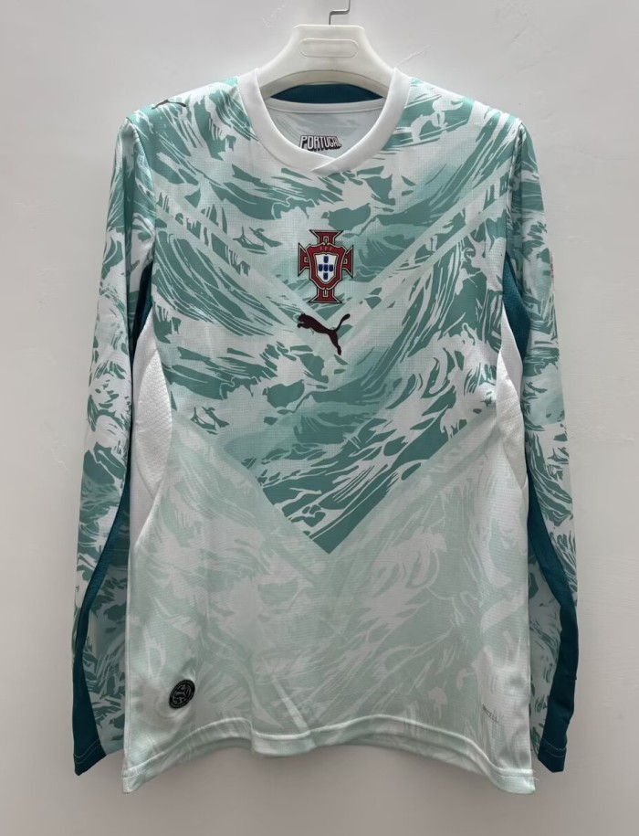 2026 Portugal Away Long Sleeve Fans Soccer Jersey（长袖）