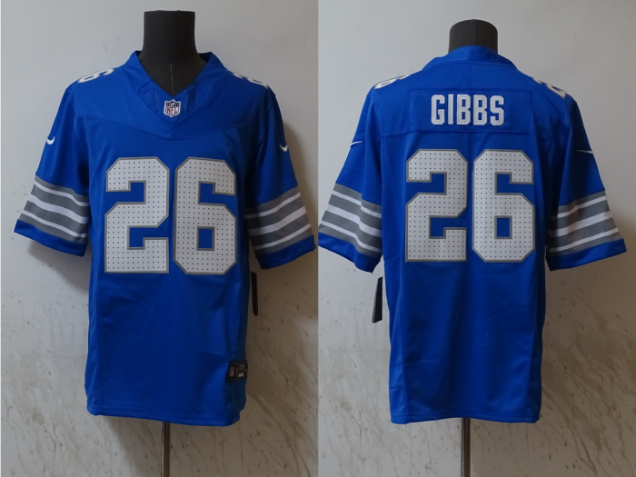 2025 NFL Lions New Pattern Jersey