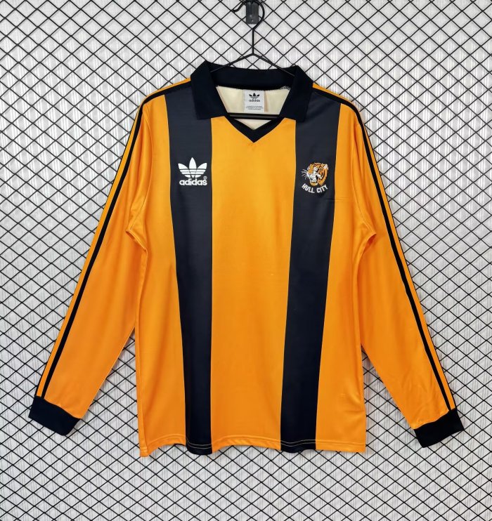 1981-1982 Hull City Home Long sleeves Retro Soccer Jersey