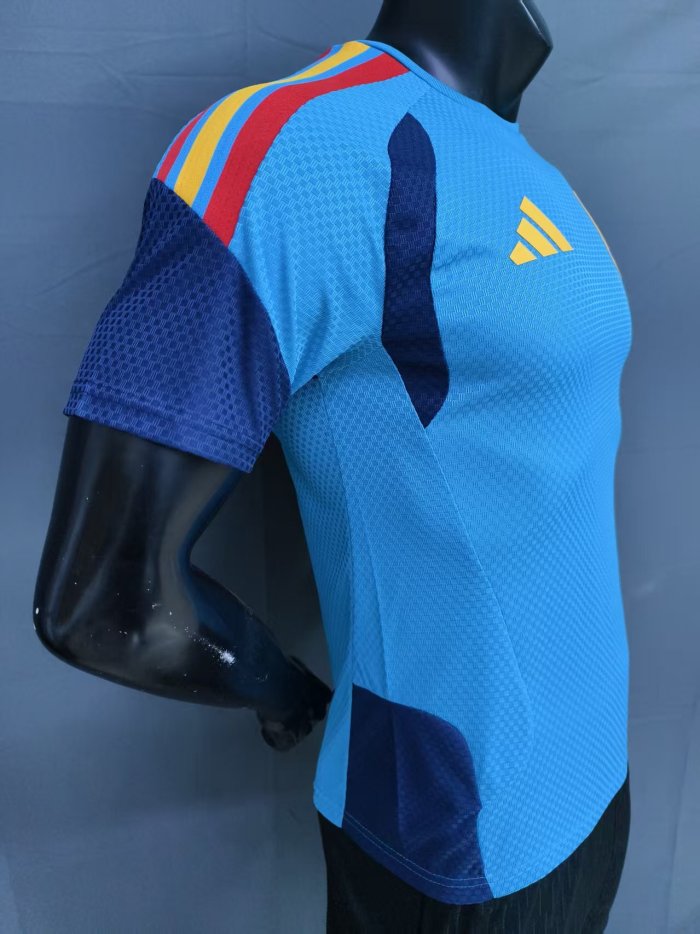 25-26 Spain Blue Player Version Training shirts