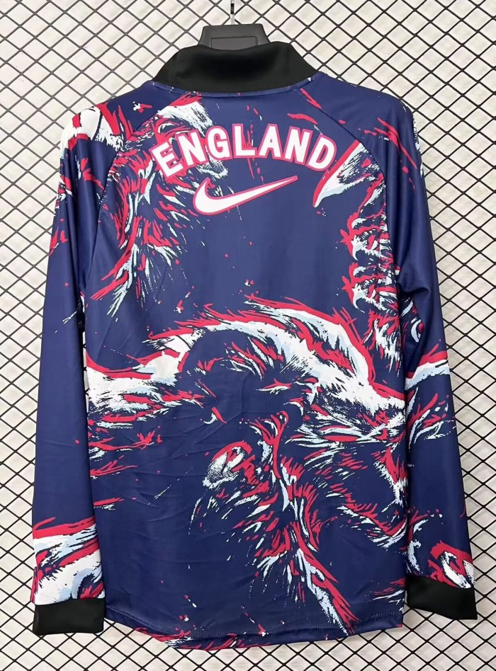 25-26 England GoalKeeper Long Sleeve Fans Soccer Jersey