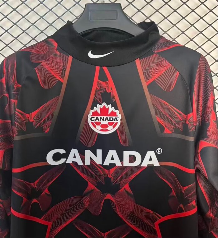 25-26 Canada GoalKeeper Long Sleeve Fans Soccer Jersey（长袖）