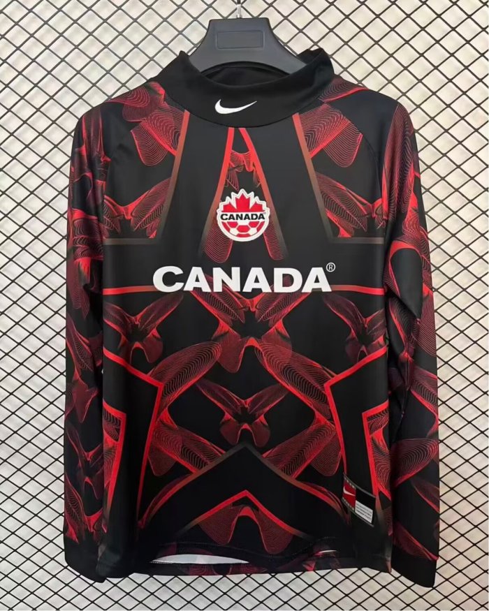 25-26 Canada GoalKeeper Long Sleeve Fans Soccer Jersey（长袖）
