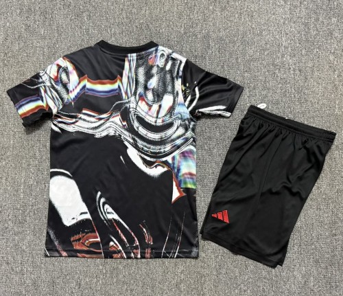 25-26 Man Utd Black Special Edition Kids Soccer Jersey