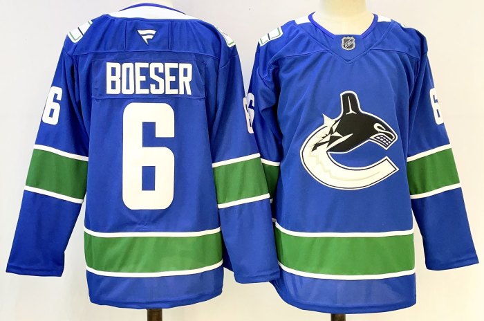 NHL Vancouver Canucks Blue New Pattern Hockey Jersey