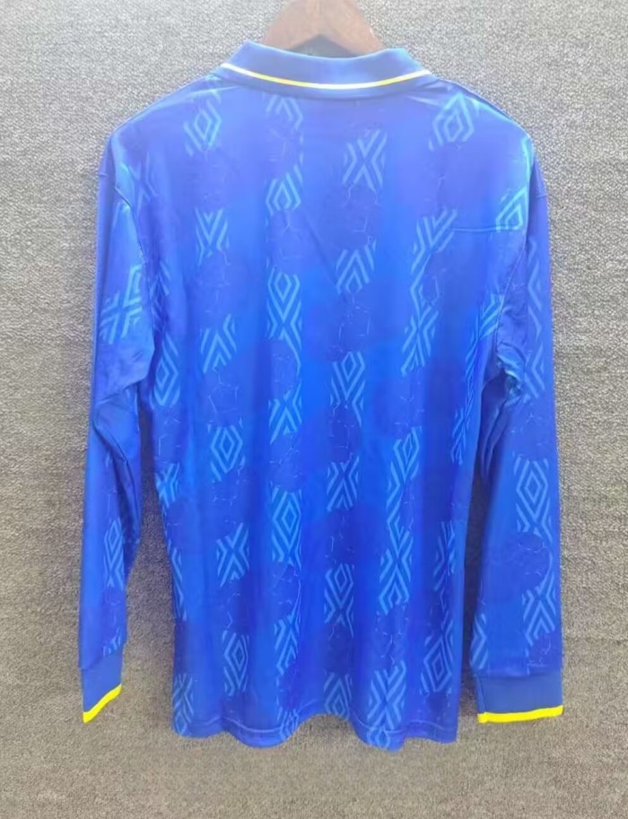 2014 Colombia Long Sleeve Retro Soccer Jersey