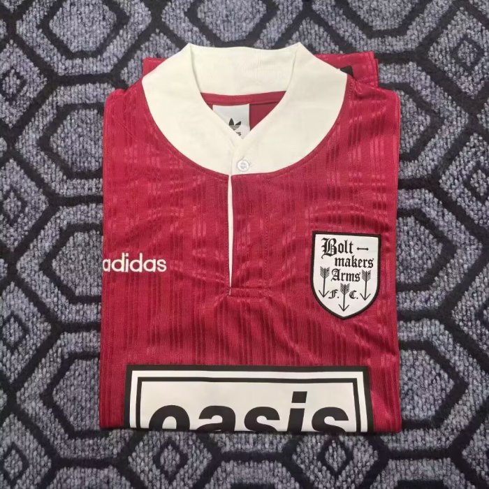 1996 AD Oasis Joint Edition Red Retro Version Polo Short Sleeve