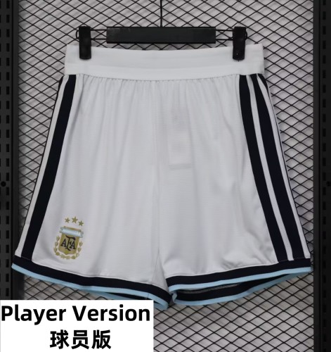 2026 Argentina White Player Version Shorts Pants (球员短裤)