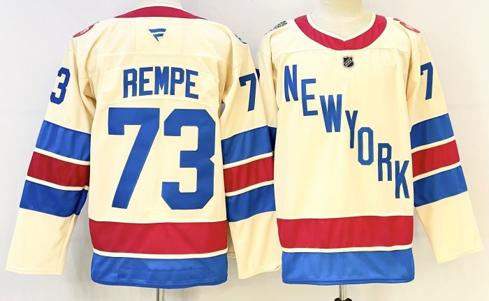 NHL New York Rangers New Pattern Hockey Jersey