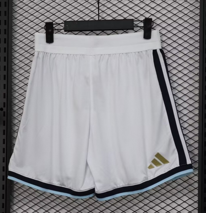 2026 Argentina White Player Version Shorts Pants (球员短裤)