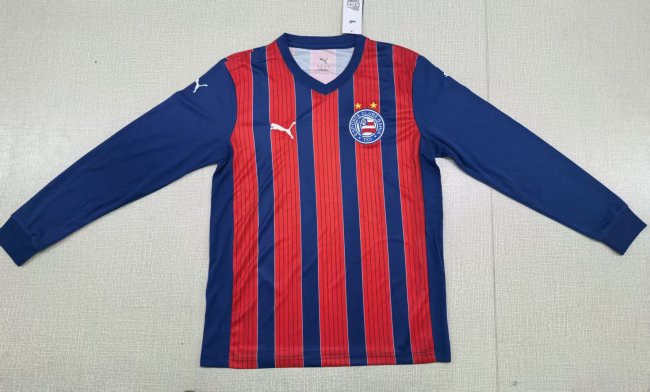 25-26 BaHia Away Long Sleeve Fans Soccer Jersey（长袖）