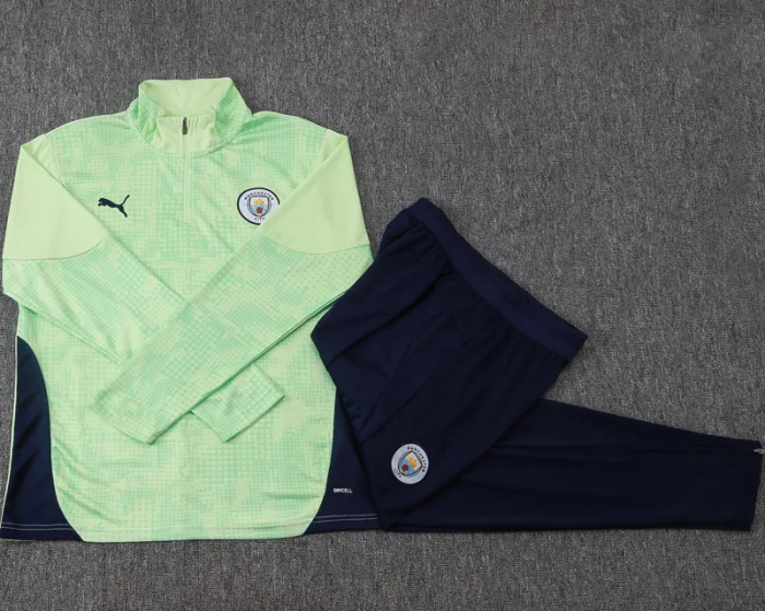 25-26 Man City High Quality Half Pull Tracksuit