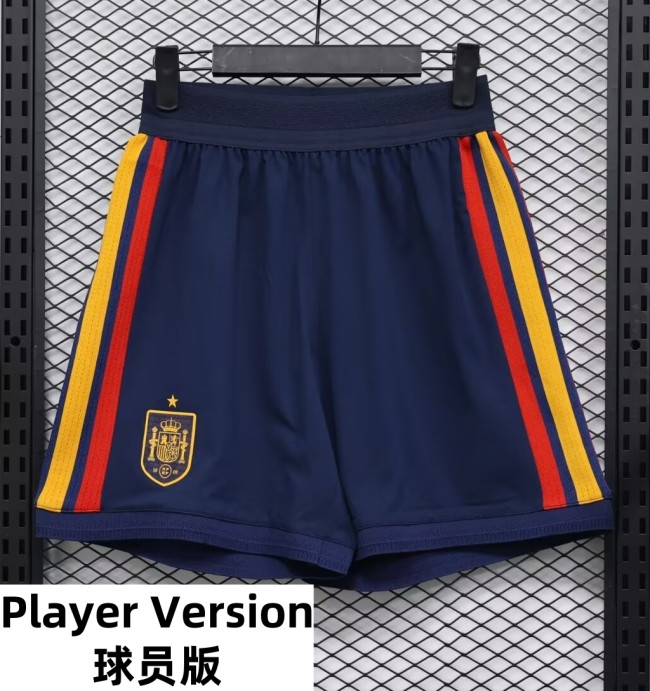 2026 World Cup Spain Home Player Version Shorts Pants (球员短裤)
