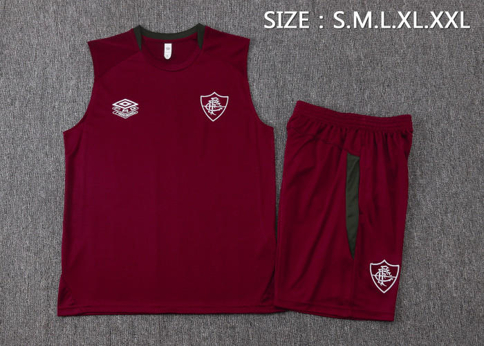 25-26 Fluminense High Quality Tank Top And Shorts Suit
