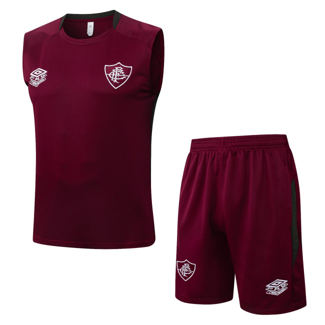 25-26 Fluminense High Quality Tank Top And Shorts Suit