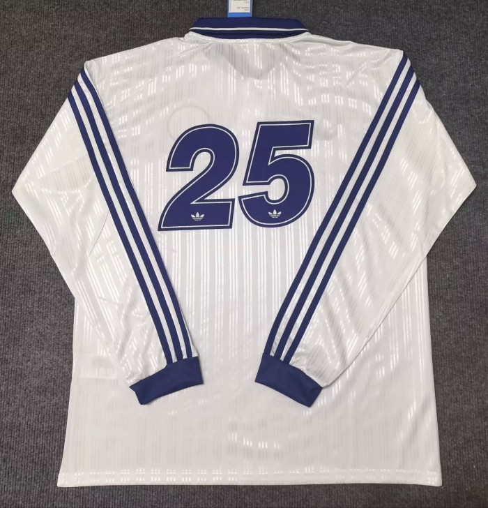 2025 AD Oasis Joint Edition #25 White Long Sleeve Polo Short Sleeve