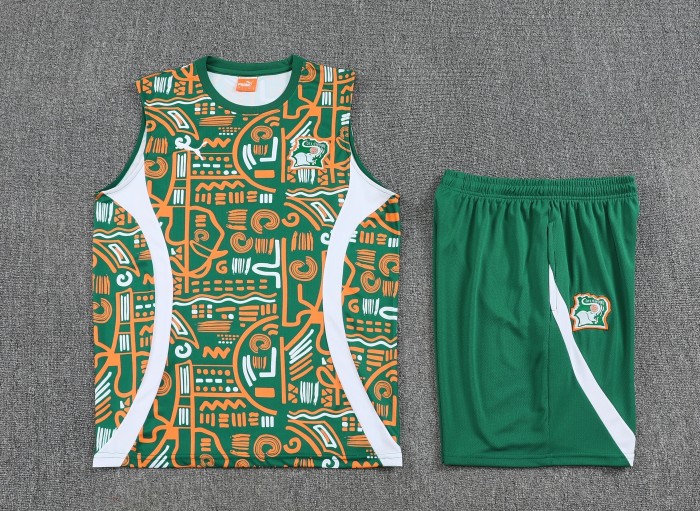 25-26 Côte d'Ivoire High Quality Tank Top And Shorts Suit
