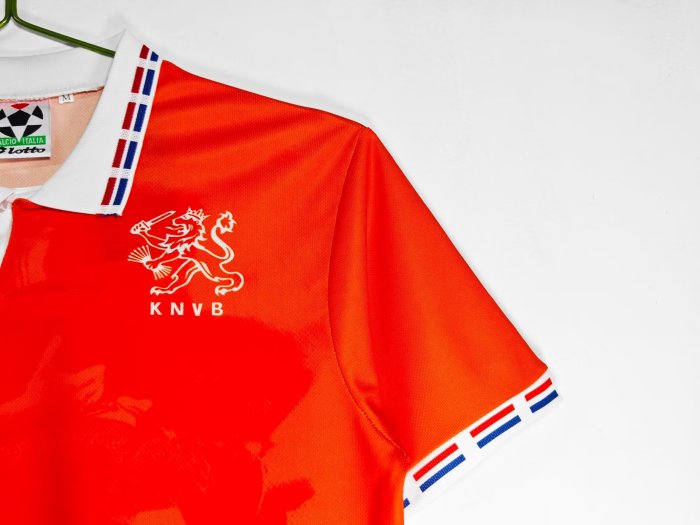 1996 Netherlands Home Retro Soccer Jersey