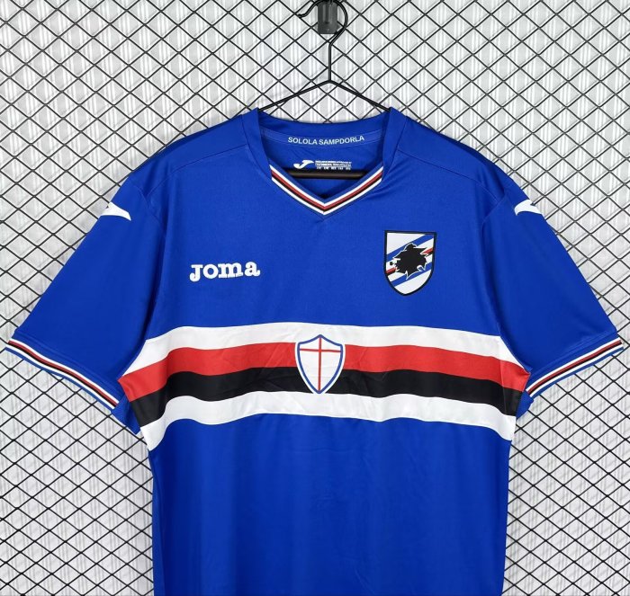 2016-2017 Sampdoria Home Retro Soccer Jersey
