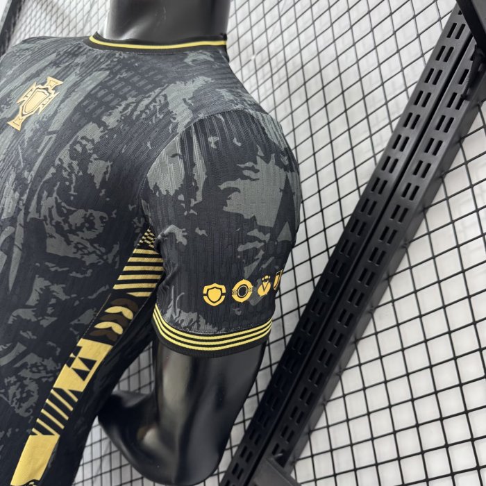 25-26 Portugal Black Special Edition Player Version Soccer Jersey