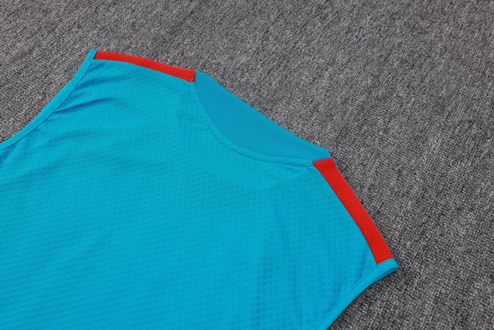 2026 Spain Blue High Quality Player Version Tank Top And Shorts Suit (球员套装)