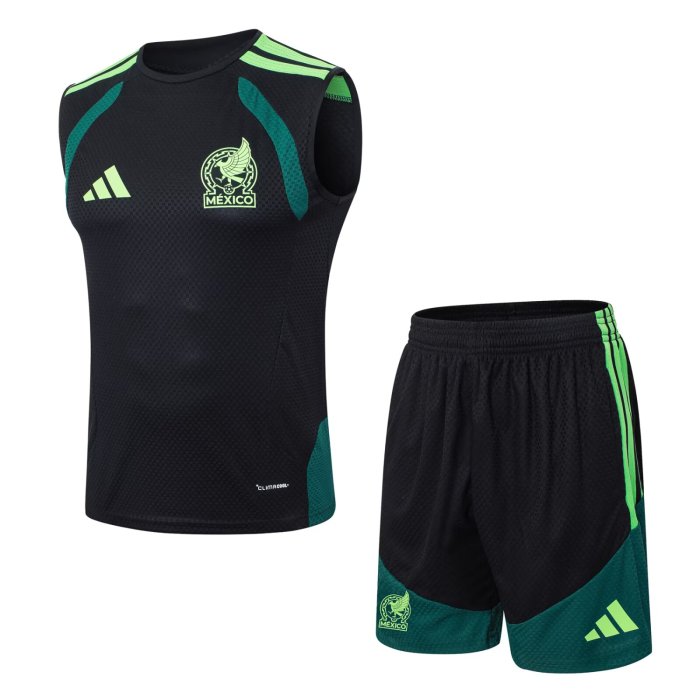 2026 Mexico Black High Quality Player Version Tank Top And Shorts Suit (球员套装)