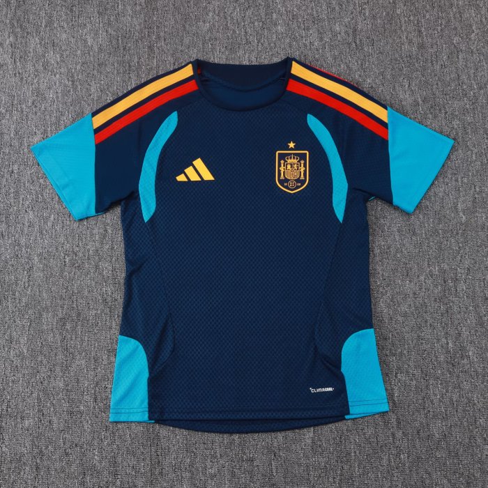 2026 Spain Blue High Quality Player Version Training Short Suit (球员套装)