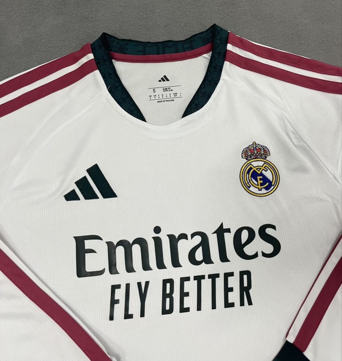 2026 RMA Home Long Sleeve Fans Soccer Jersey (长袖)