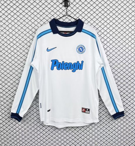 1988-1989 Napoli Away Long sleeves Retro Soccer Jersey