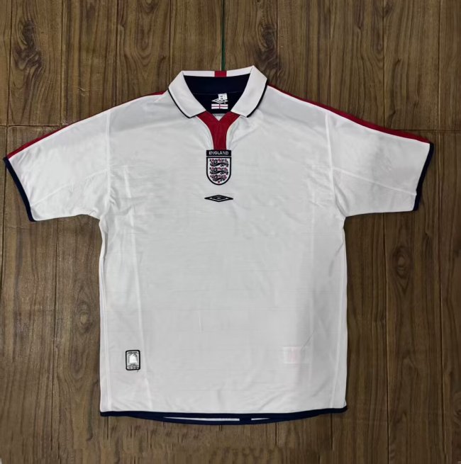 2004-2005 England Home Retro Soccer Jersey