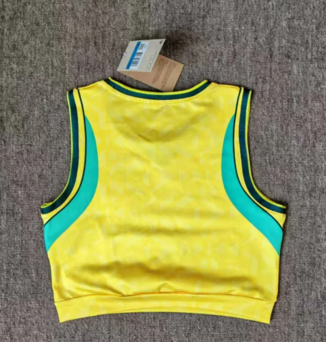 2026 Brazil Home Women Yoga Vest (女)