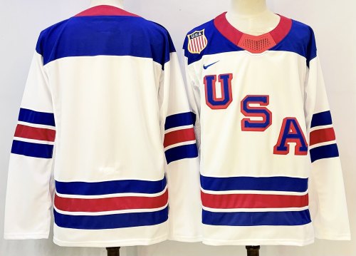 2026 Team USA Olympics Hockey White New Pattern Jersey