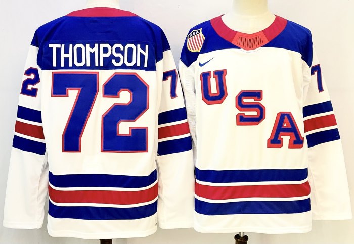 2026 Team USA Olympics Hockey White New Pattern Jersey