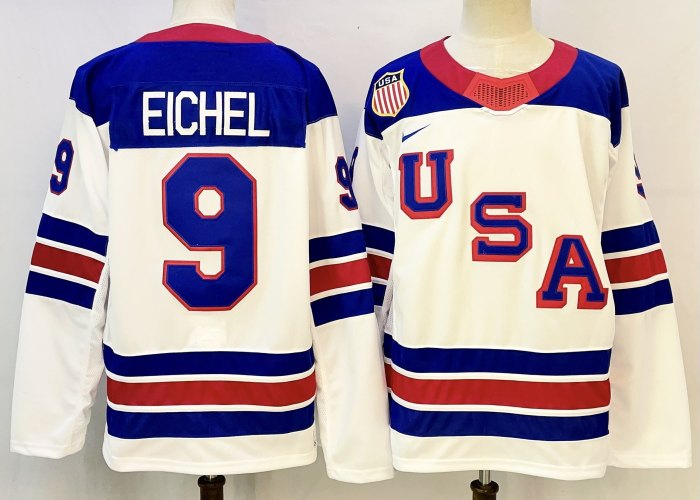 2026 Team USA Olympics Hockey White New Pattern Jersey