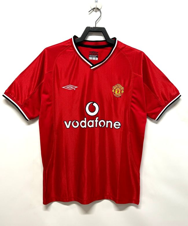 2000-2001 Manchester United Home Retro Football Jersey