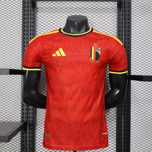 2026 World Cup Belgium Home Player Version Soccer Jersey