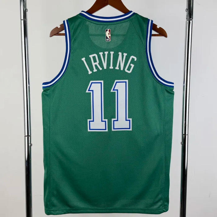 25-26 Dallas Mavericks IRVING #11 Green Retro Top Quality Hot Pressing NBA Jersey