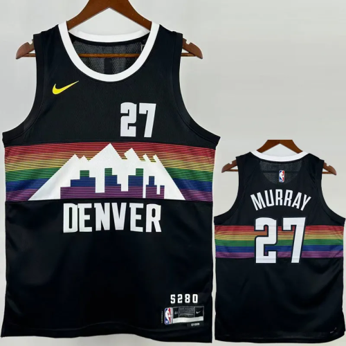 25-26 Nuggets MURRAY #27 Black City Edition Top Quality Hot Pressing NBA Jersey